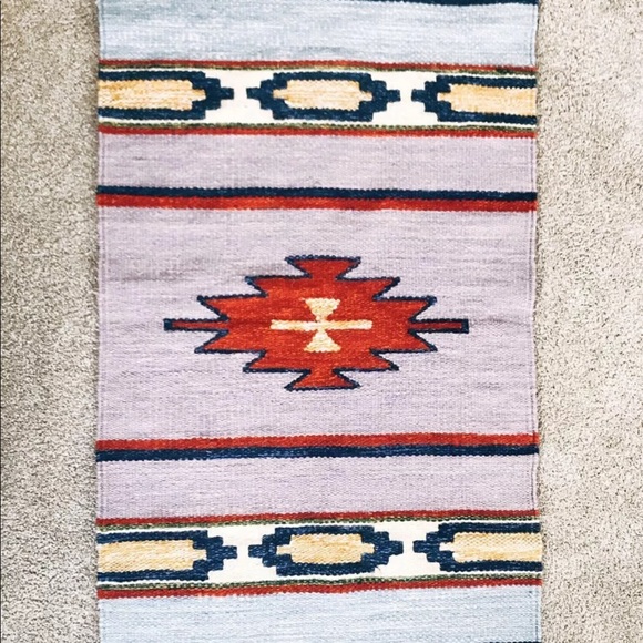 Handwoven Egyptian Rug 100% Wool – multicolor. - Picture 3 of 5